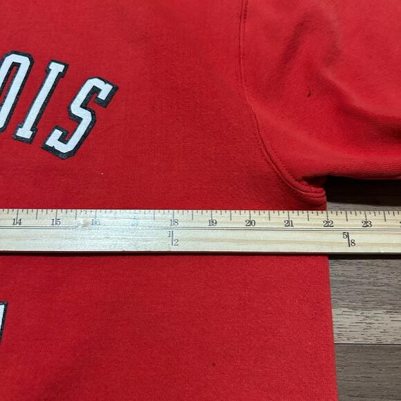 Vintage Illinois State Redbirds Cut-Off Sweatshirt Russell Athletic USA L - Picture 4 of 6